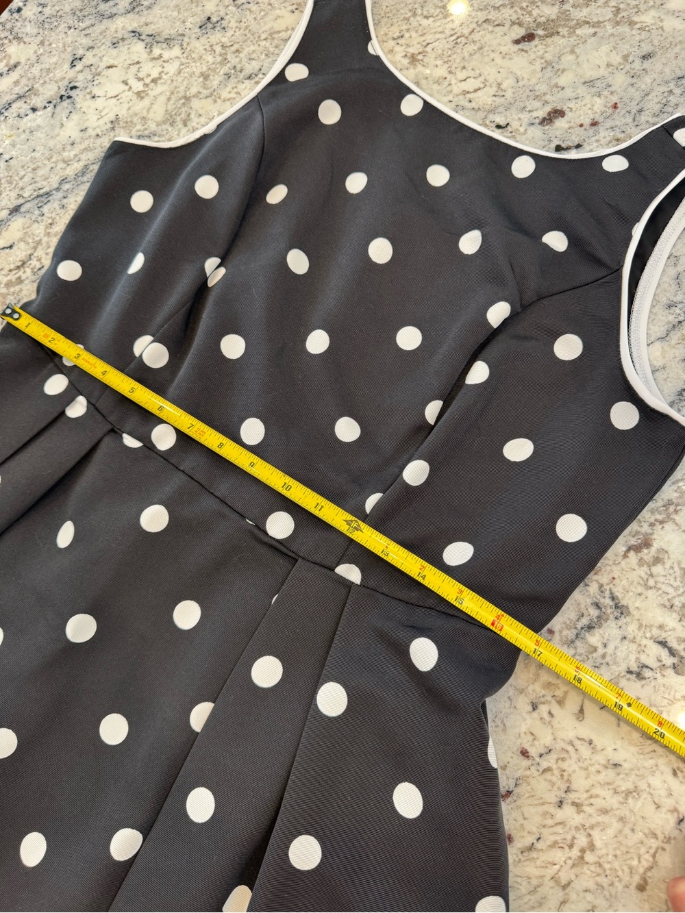 Eva Mendes x New York & Company Polka Dot Fit & Flare Dress Size 12 - Picture 9 of 12